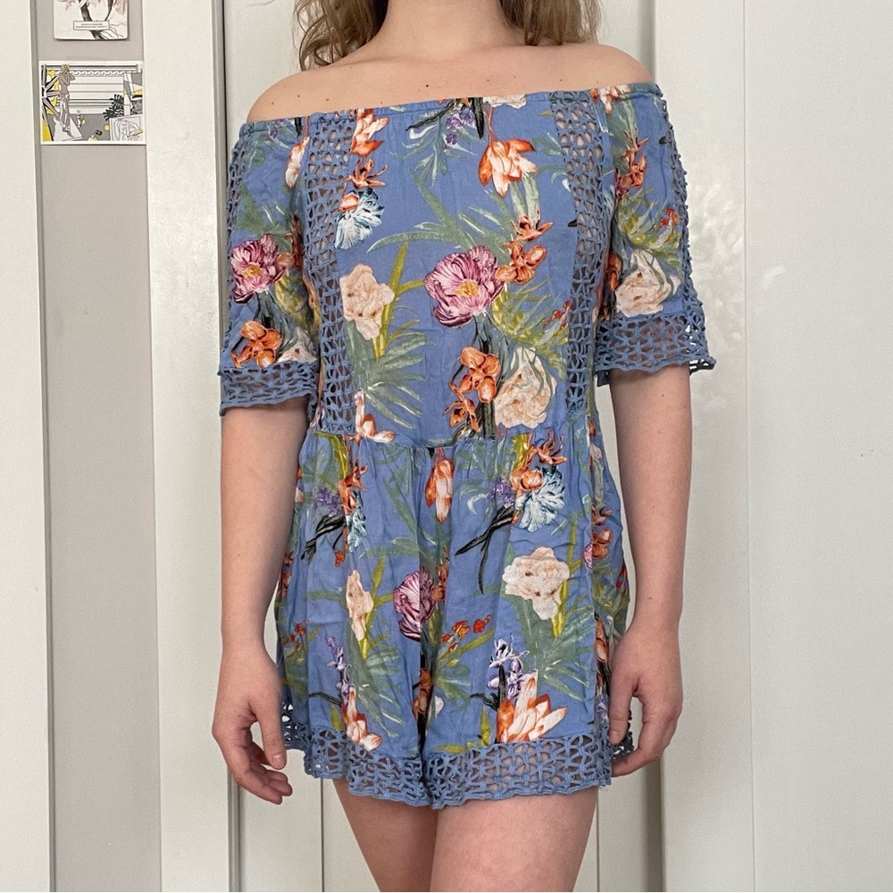 Tropical Floral Cover Up Dress